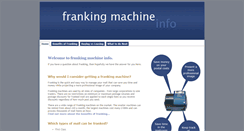 Desktop Screenshot of franking-machines.info